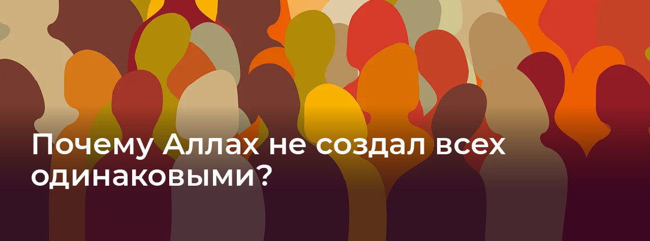 Почему Аллах не создал всех одинаковыми?
